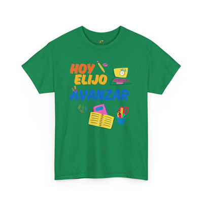 Hoy Elijo Avanzar Spanish Motivational T-Shirt | Back to School Teacher Tee | Growth Mindset Shirt | Spanish Student Gift | Unisex Tee