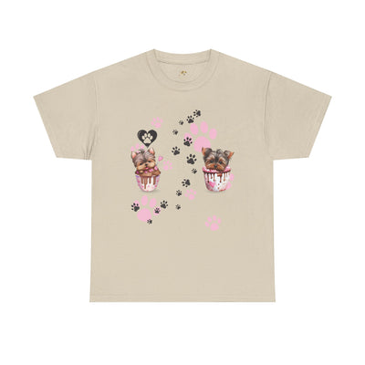 Pet Lover Unisex Heavy Cotton Tee, Love My Pet Shirt, Dog Cat Owner Gift, Animal Lover Apparel, Customized Pet Tee - NOTALIFY