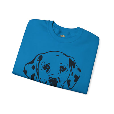 Damatian Dog Lover Sweatshirt, Pet's Name Personalized Gift Idea, Frenchie Dog Owner Apparel, Custom Dog Paw Print Jumper, Comfy Crewneck