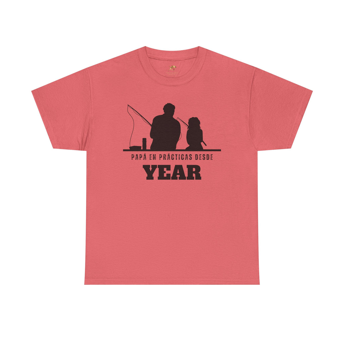Fishing Dad Shirt | Papá en Prácticas Desde [Year] | Personalized Dad & Son/Daughter Fishing Tee | Fathers Day Gift | Spanish Custom T-Shirt
