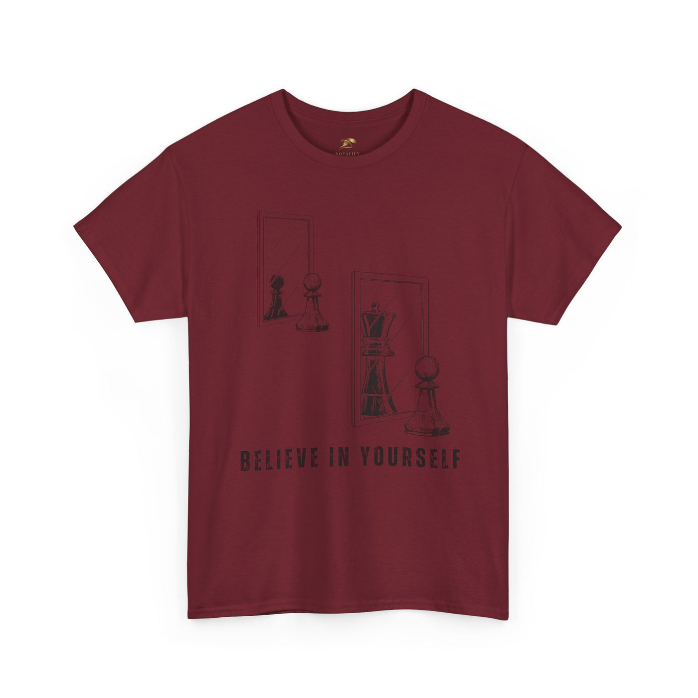 Believe in Yourself. Chess Pawn to King Reflection Tee | Inspirational Self-Esteem Tee | Motivational Shirt | Growth Mindset Gift | Unisex
