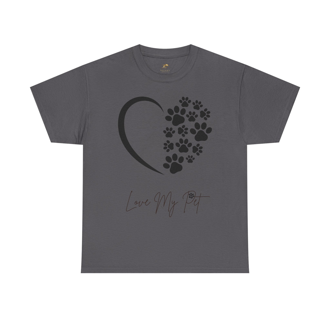 Pet Lover Unisex Heavy Cotton Tee, Love My Pet Shirt, Dog Cat Owner Gift, Animal Lover Apparel, Pet Tee - NOTALIFY