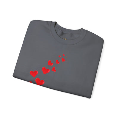You are Enough Hearts Love Sweatshirt - Unisex Heavy Blend Crewneck, Gift for Him Her, Ultimate Comfort, Every Season, Unisex Sweatshirt - NOTALIFY