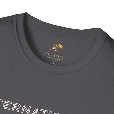 Unisex International Youth Day t-shirt in softstyle cotton with classic crew neckline, lightweight and durable for youth celebration.