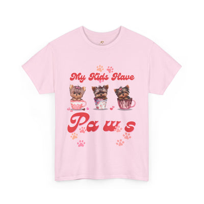 Dog Lover Unisex Tee, Animal Parent Tshirt, My Kids Have Paws Shirt, Cute Puppy Graphic Tee, Pet Owner Gift, Casual Dog Mom Dad Top - NOTALIFY