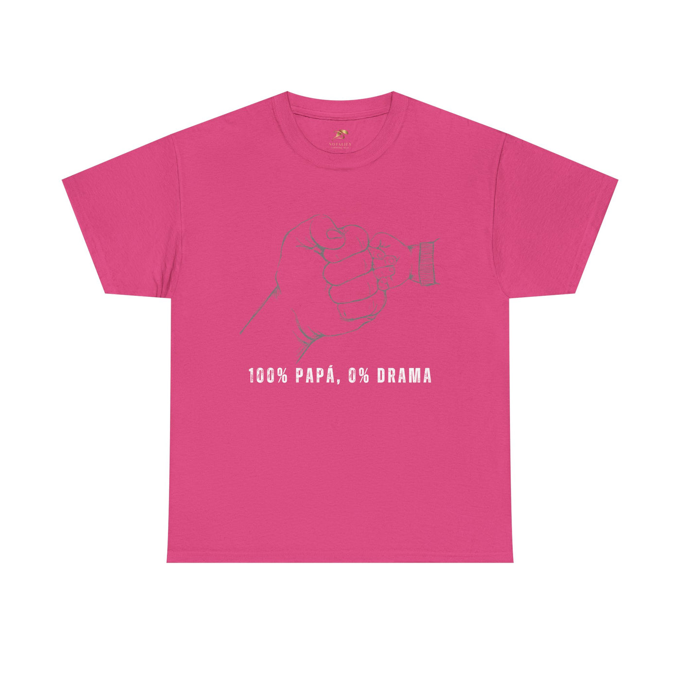 100 Percent Papá 0 Percent Drama Shirt | Funny Spanish Dad Tee | Fathers Day Gift for Dad| Cool Latino Dad Shirt | Parent Humor Graphic Tee