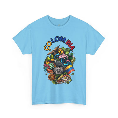 Colorful Unisex Heavy Cotton Tee with Joyful Message, Fun T-Shirt, Casual Wear, Gift for Friends, Summer Vibes, Festival Apparel - NOTALIFY