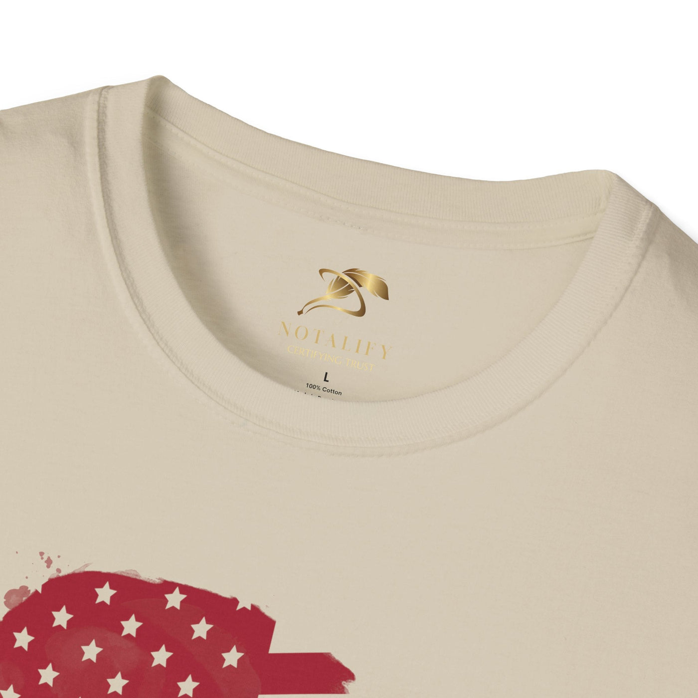 Patriotic party tee featuring stars and stripes design, perfect for Independence Day celebrations, unisex style.