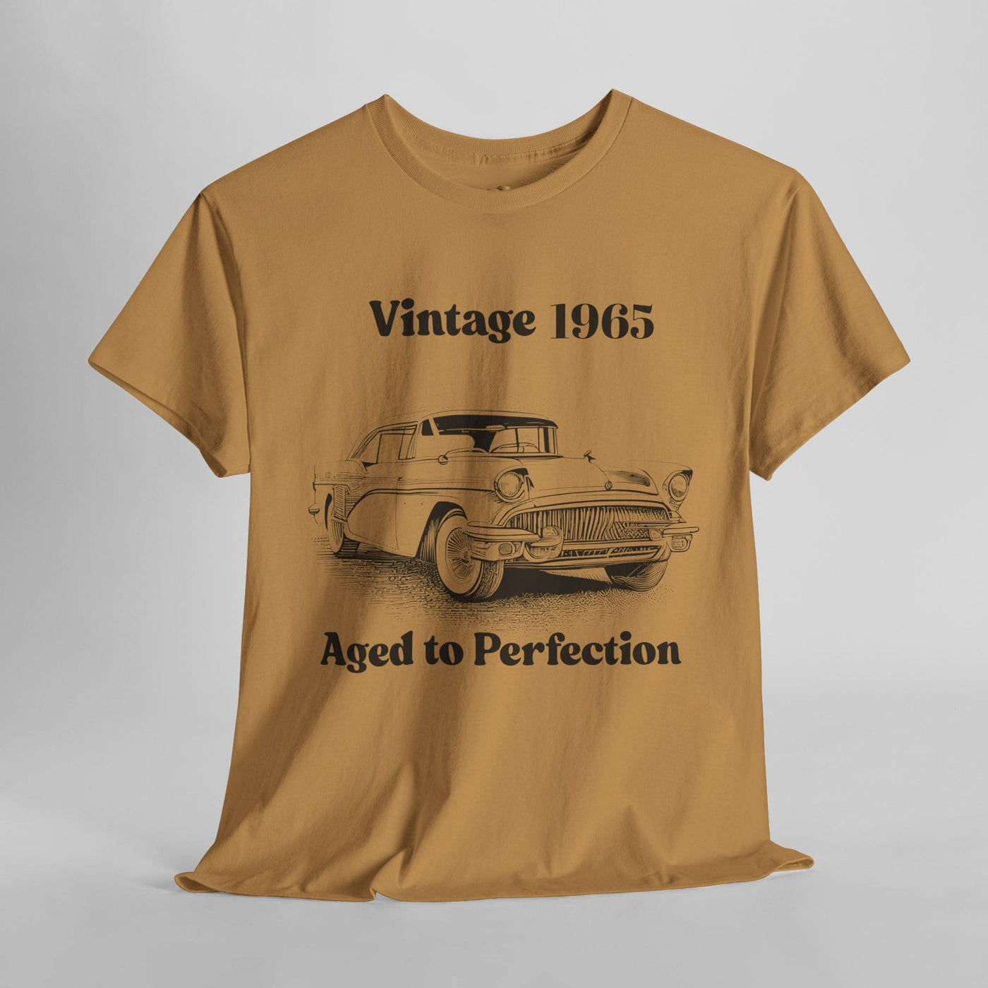 Vintage Aged to Perfection Classic Car T-Shirt with Retro Style Car Graphic.