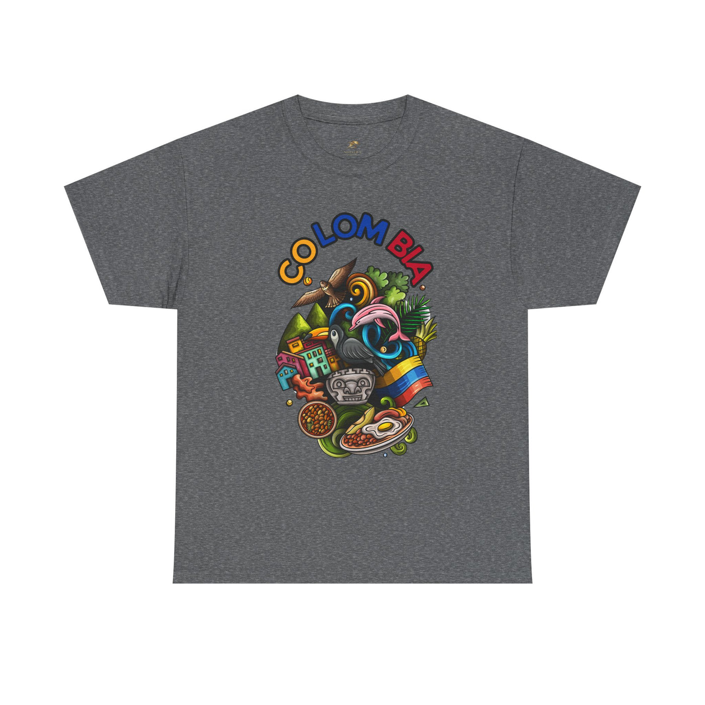 Colorful Unisex Heavy Cotton Tee with Joyful Message, Fun T-Shirt, Casual Wear, Gift for Friends, Summer Vibes, Festival Apparel - NOTALIFY
