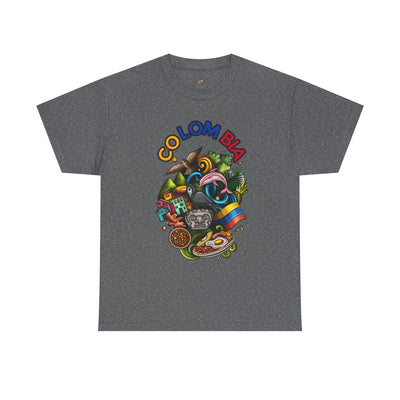 Colorful Unisex Heavy Cotton Tee with Joyful Message, Fun T-Shirt, Casual Wear, Gift for Friends, Summer Vibes, Festival Apparel - NOTALIFY
