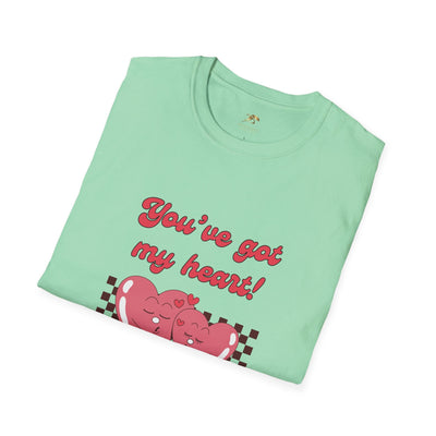 Heart Graphic Tee with "You've got my heart" design, perfect for Valentine's Day.