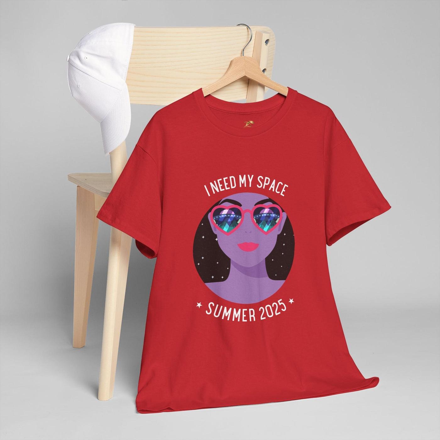Astronaut Space Vibes Tee with galaxy graphic, featuring "I Need My Space" text, perfect for space lovers.
