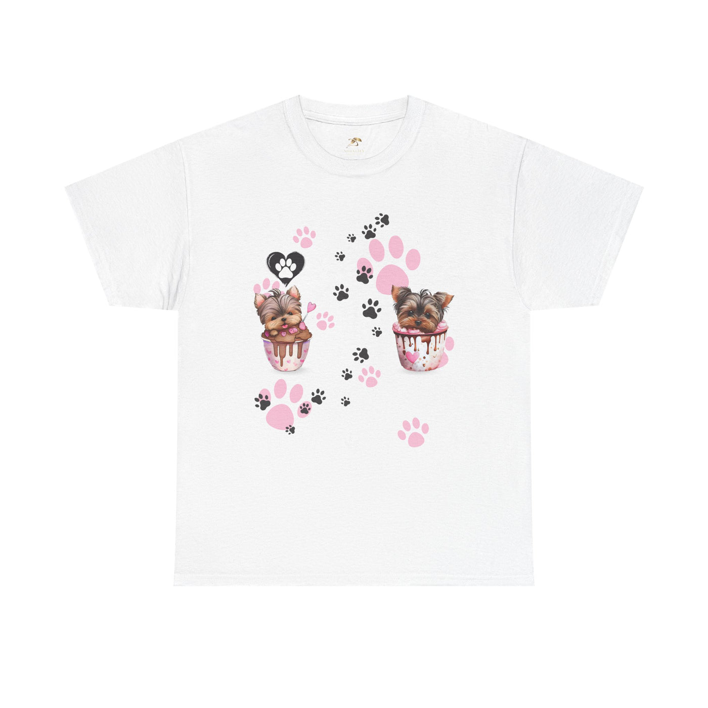 Pet Lover Unisex Heavy Cotton Tee, Love My Pet Shirt, Dog Cat Owner Gift, Animal Lover Apparel, Customized Pet Tee - NOTALIFY