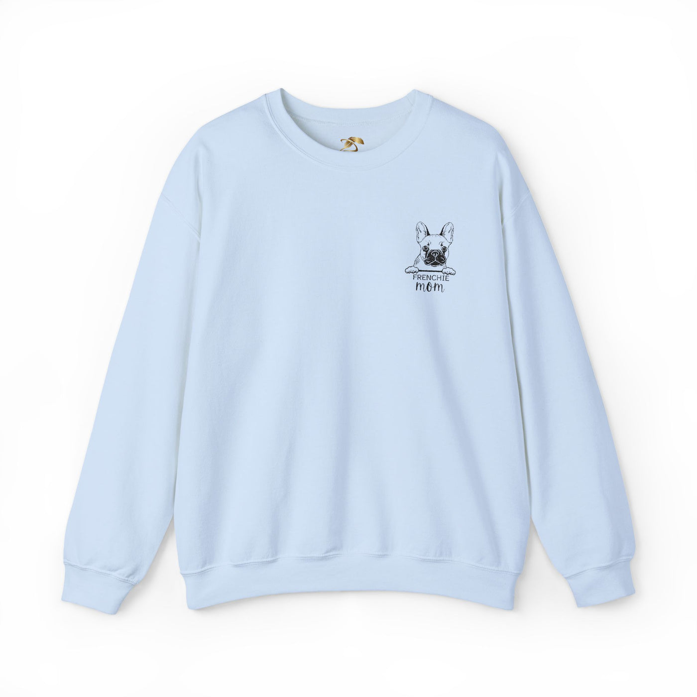 Frenchie Mom Embroidery Sweatshirt, Mother's Day Gift, Cute Dog Lover Jumper, French Bulldog Crewneck, Gift for Mom, Pet Owner Sweater - NOTALIFY