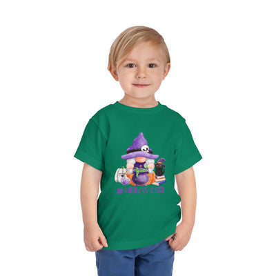 NOTALIFY Halloween Gnome Toddler TEE 1| Cute Fall Tee with Pumpkin | Soft Cotton Short Sleeve | Spooky Autumn Outfit for Kids