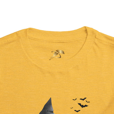 NOTALIFY Boo Halloween Gnome-CAT Toddler T-Shirt | Cute Fall Tee with Candy Bucket | Soft Cotton Short Sleeve | Spooky Outfit