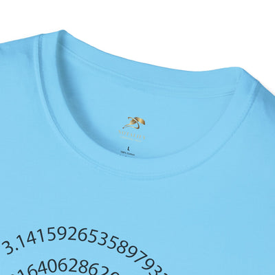 Pi Day Unisex Softstyle T-Shirt, Math Geek Gift, Irrationally Awesome 