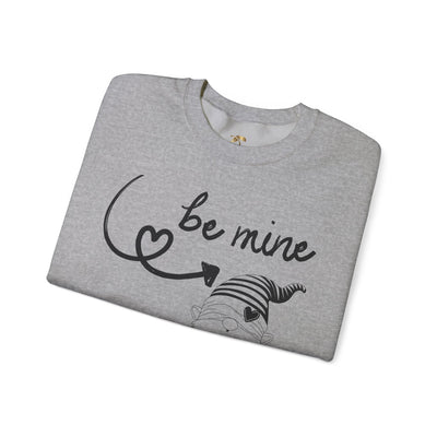 BE MINE Gnome Unisex Sweatshirt, Warm Crewneck Jumper, Comfy Pullover,