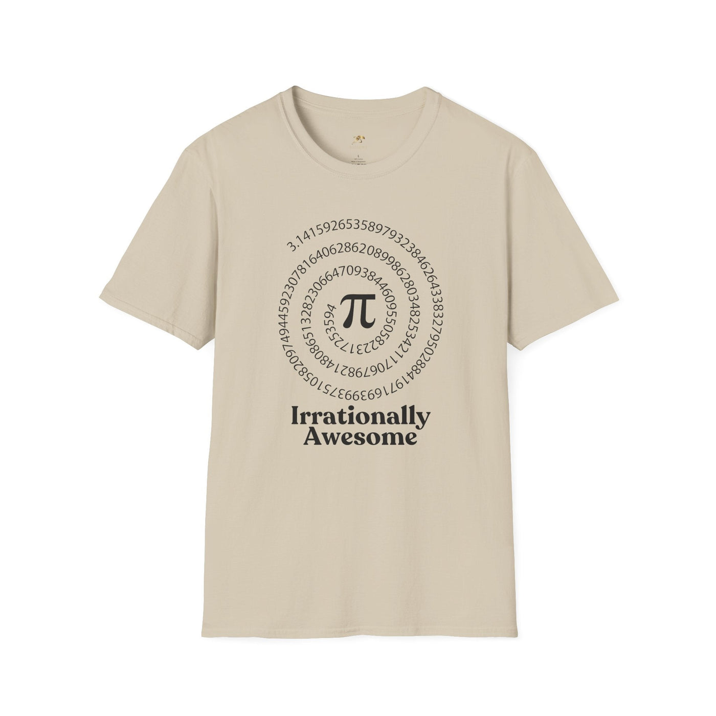 Pi Day Unisex Softstyle T-Shirt, Math Geek Gift, Irrationally Awesome 