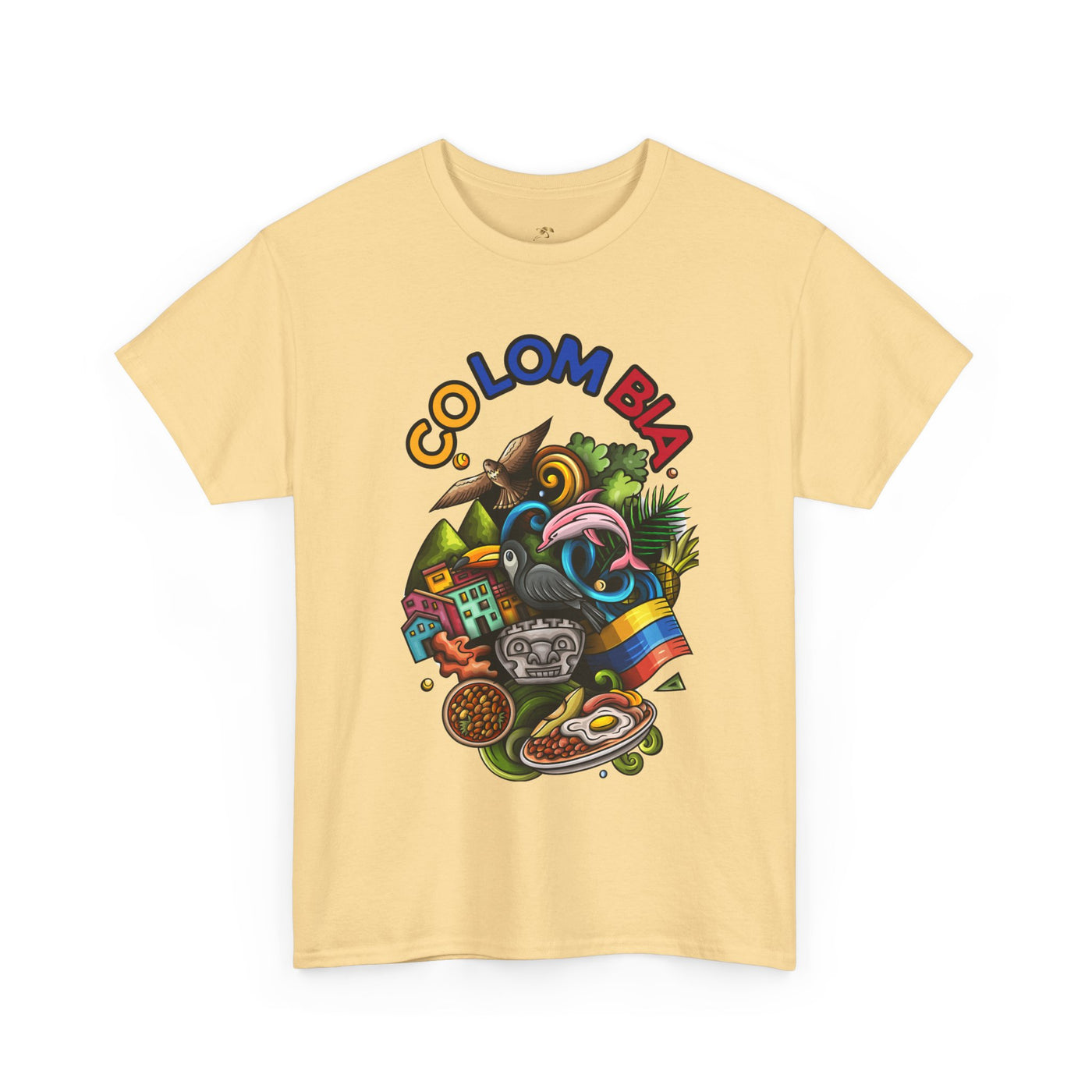 Colorful Unisex Heavy Cotton Tee with Joyful Message, Fun T-Shirt, Casual Wear, Gift for Friends, Summer Vibes, Festival Apparel - NOTALIFY
