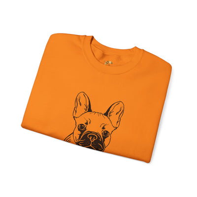 Frenchie Dog Lover Sweatshirt, Pet's Name Personalized Gift Idea, Frenchie Dog Owner Apparel, Custom Dog Paw Print Jumper, Comfy Crewneck