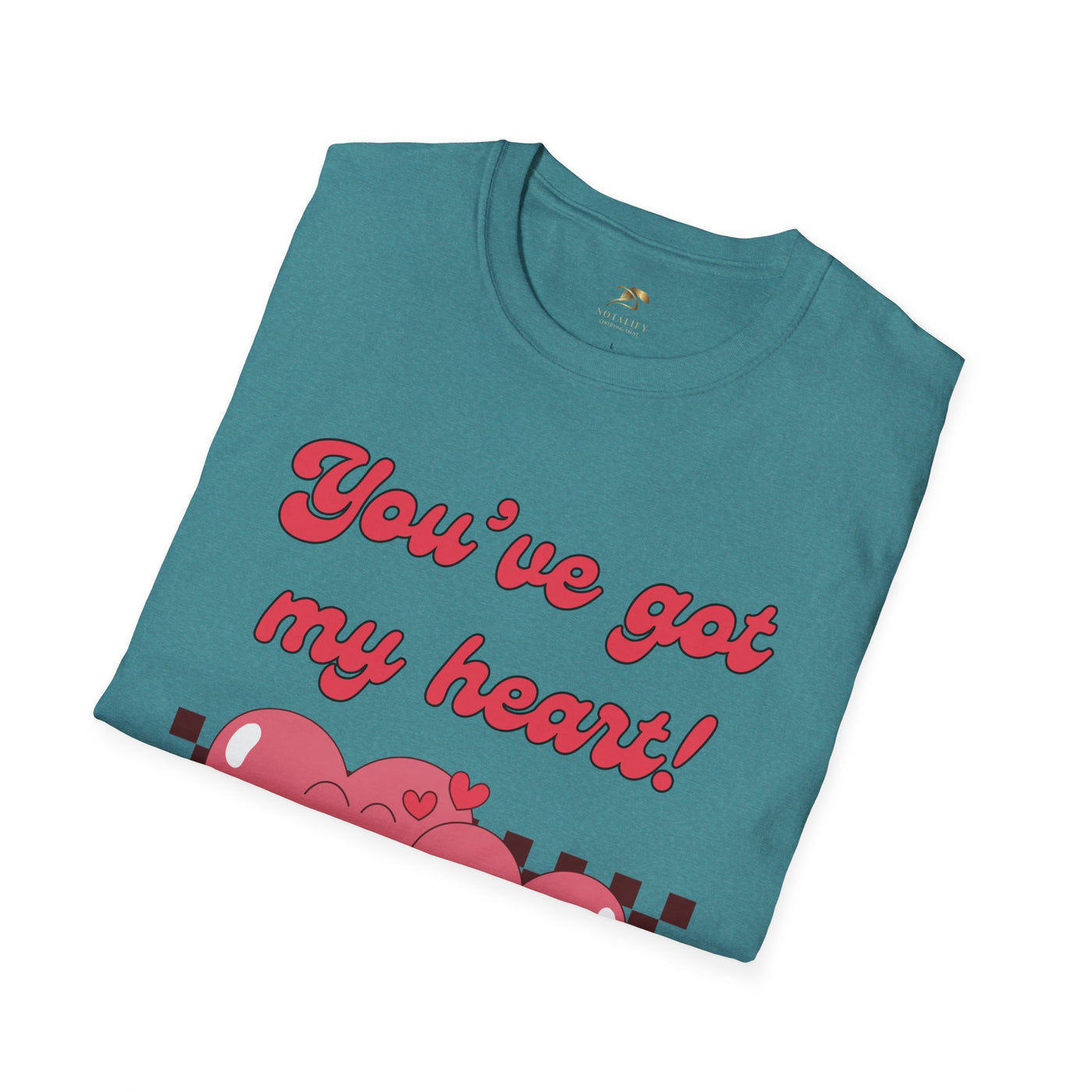 Heart Graphic Tee, Valentine's Day T-Shirt, Love Quote Shirt, Unisex Softstyle Top, Heart Design Tee, Valentine's Day Gift - NOTALIFY