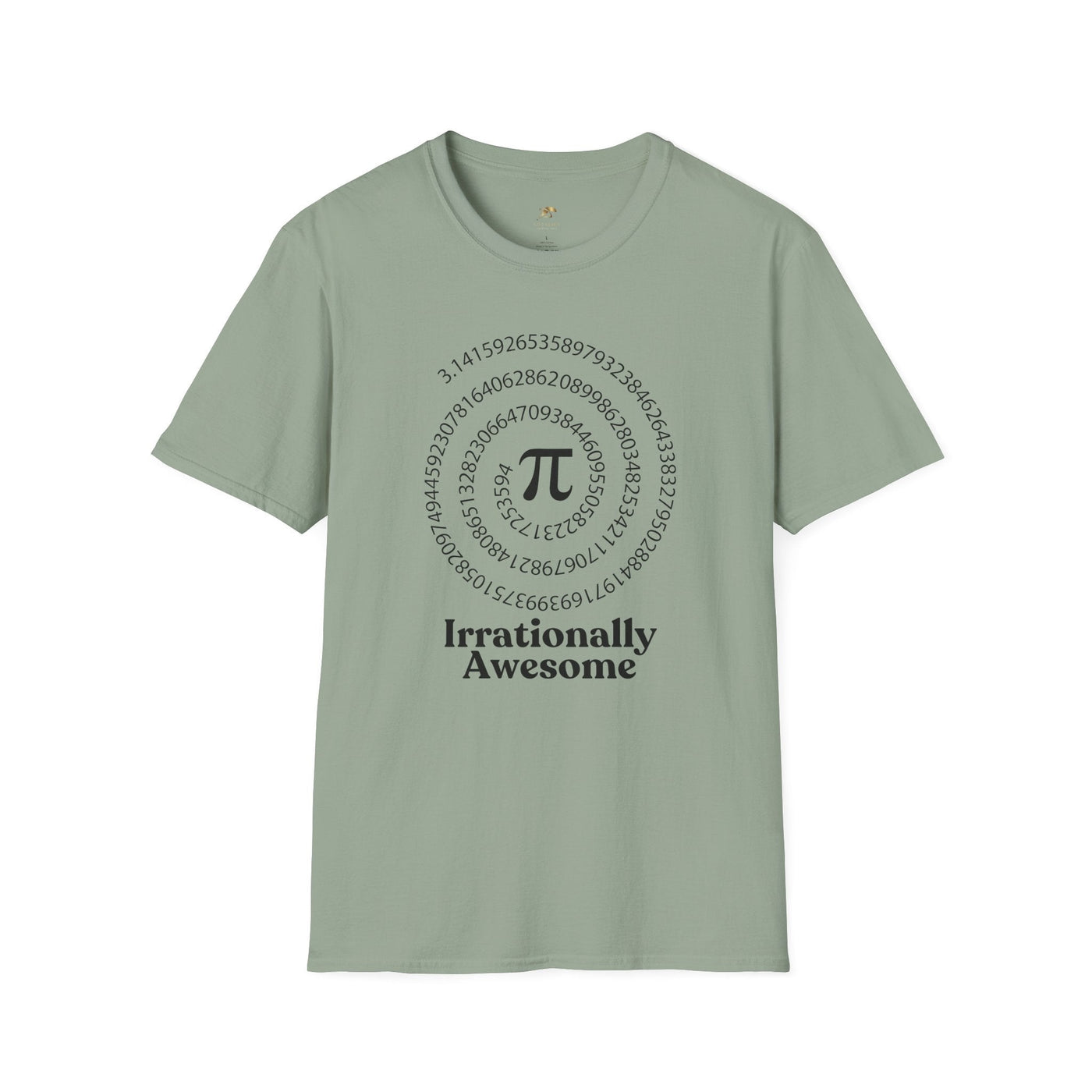 Pi Day Unisex Softstyle T-Shirt, Math Geek Gift, Irrationally Awesome 