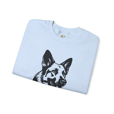 German Shepherd Lover Sweatshirt, Pet's Name Personalized, German Shepherd Dog Owner Apparel, Custom Dog Paw Print Jumper, Comfy Crewneck - NOTALIFY