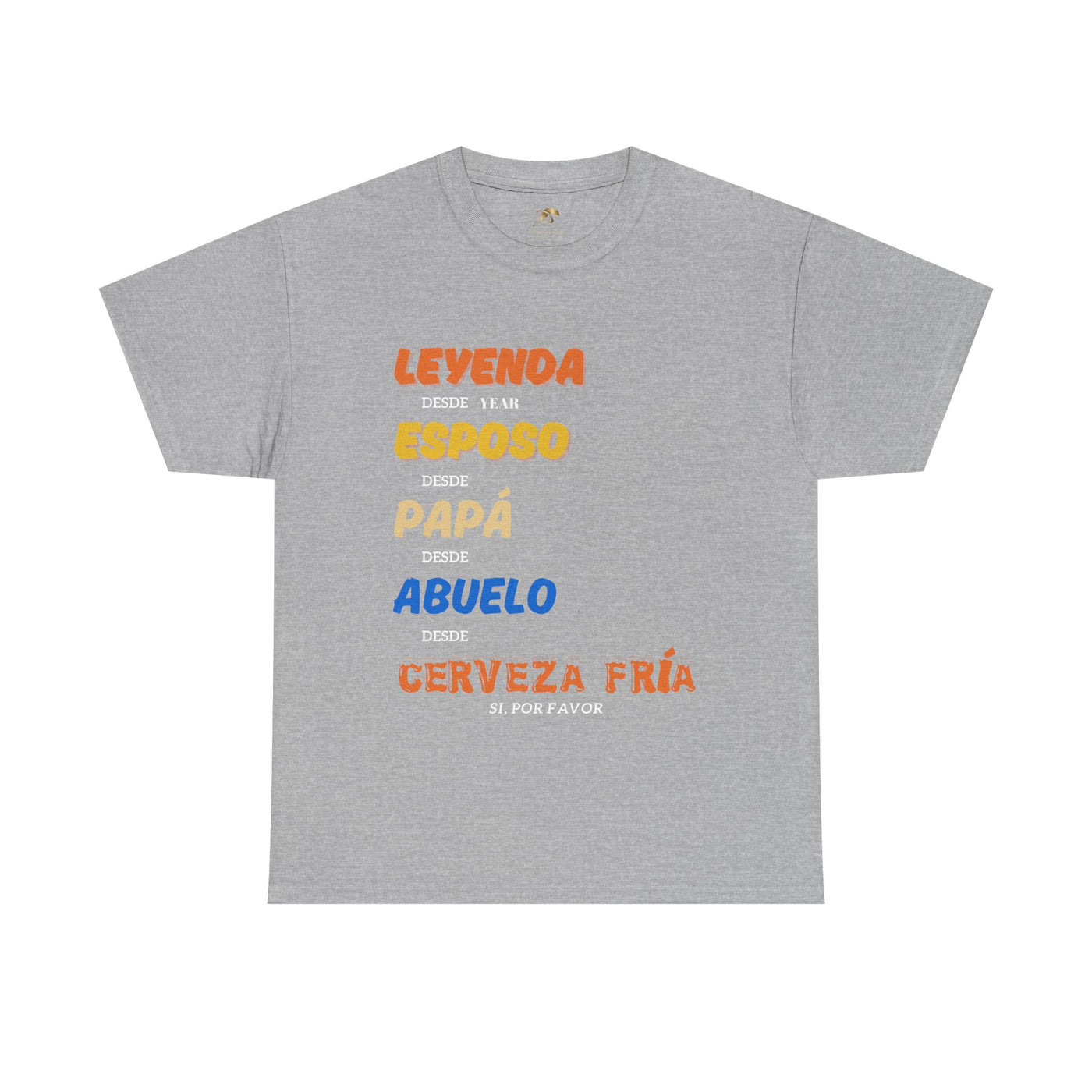 Funny Grandpa Beer Shirt | Leyenda Desde Esposo Papá Abuelo Tee | Spanish Dad Gift | Fathers Day Latino Humor T-Shirt for Men | Gift for Dad