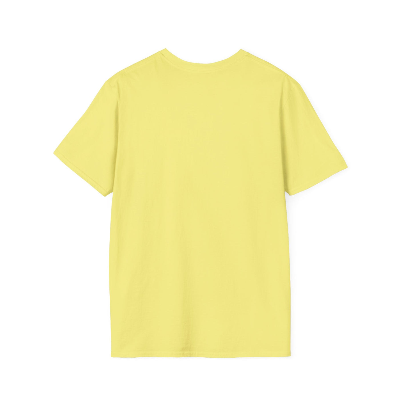 Yellow Heart Fixed Enamorados unisex t-shirt for Valentine's Day, featuring a classic fit and crew neckline.