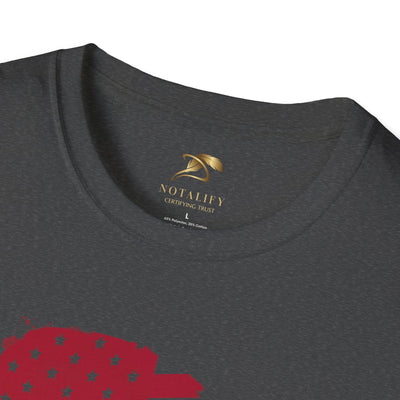 Patriotic party tee with festive design for Independence Day celebrations.