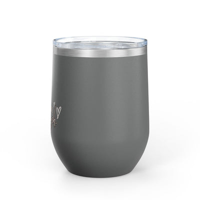 Positive Affirmation Wine Tumbler, 12oz Stainless Steel Insulated Cup with Leak-Proof Lid