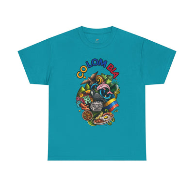 Colorful Unisex Heavy Cotton Tee with Joyful Message, Fun T-Shirt, Casual Wear, Gift for Friends, Summer Vibes, Festival Apparel - NOTALIFY