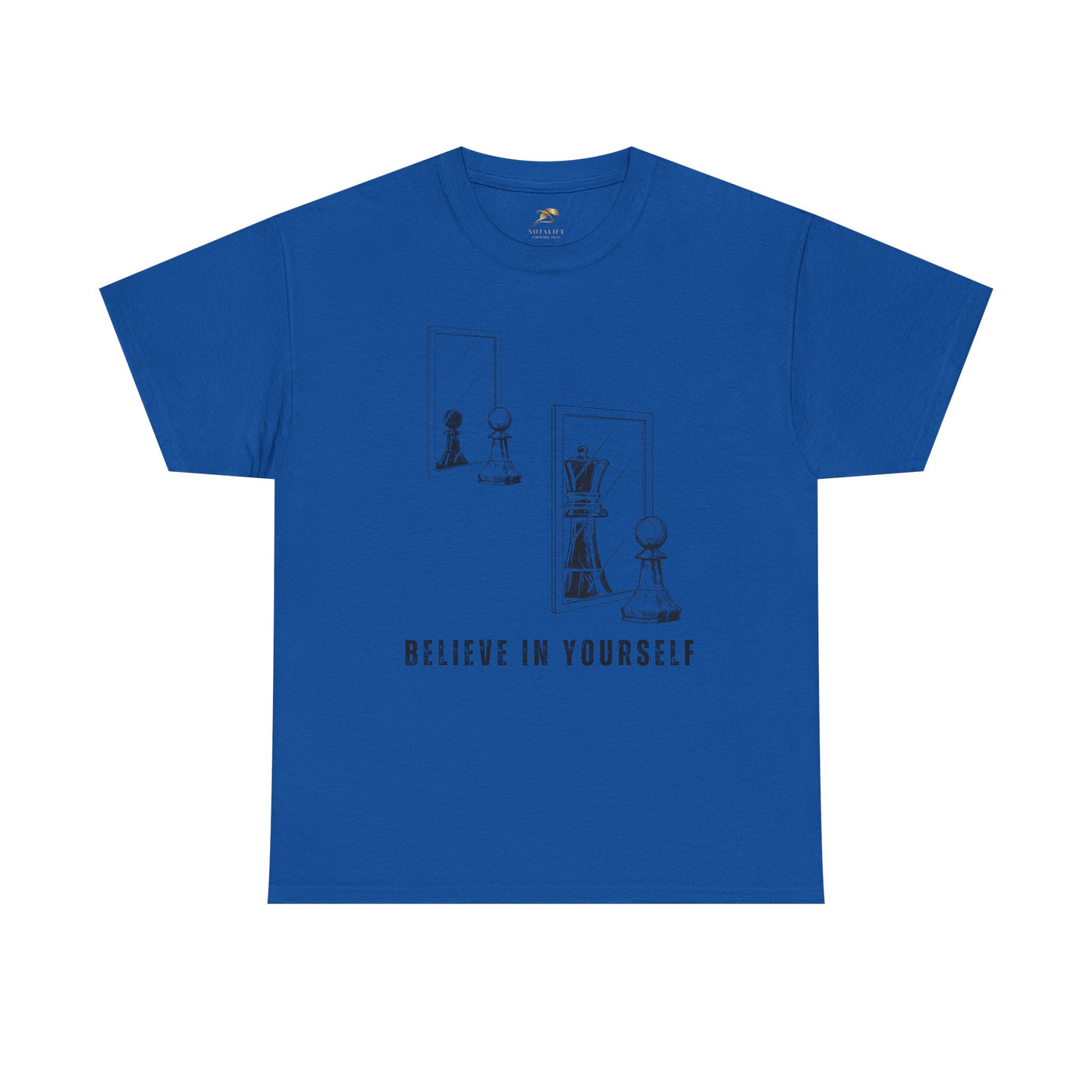 Believe in Yourself. Chess Pawn to King Reflection Tee | Inspirational Self-Esteem Tee | Motivational Shirt | Growth Mindset Gift | Unisex