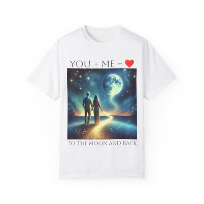 Moon and Back Unisex T-shirt, Celestial Love Tee, Outer Space Shirt, Romantic Gift, Astronomy Top - NOTALIFY