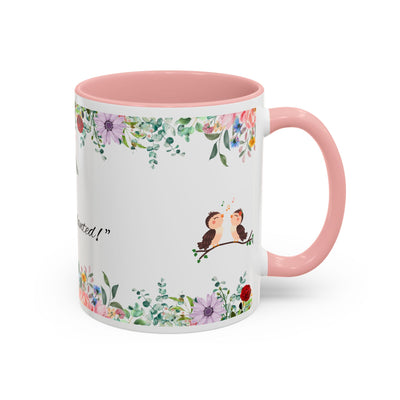 Mug, Inspirational Ceramic Cup w/ Flower Design, Bloom where you are planted, Gift for her/him, Quote Tea Mug, Home Office Decor, - NOTALIFY
