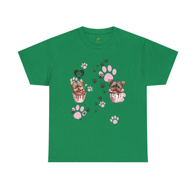 Pet Lover Unisex Heavy Cotton Tee, Love My Pet Shirt, Dog Cat Owner Gift, Animal Lover Apparel, Customized Pet Tee - NOTALIFY