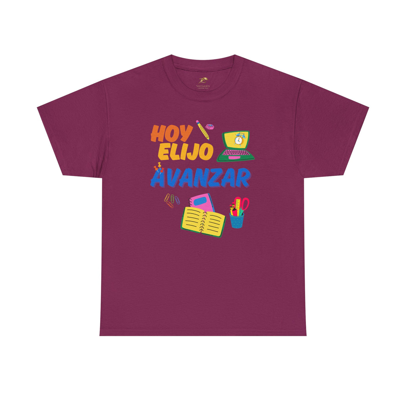 Hoy Elijo Avanzar Spanish Motivational T-Shirt | Back to School Teacher Tee | Growth Mindset Shirt | Spanish Student Gift | Unisex Tee