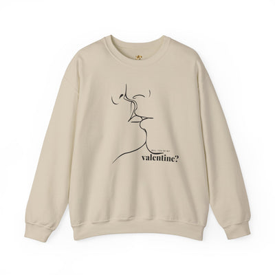 Valentines Couples KISSING Unisex Sweatshirt, Heart Fixed Enamorados, Sexy Romantic Gift, Will you be my VALENTINES, Valentines Day - NOTALIFY