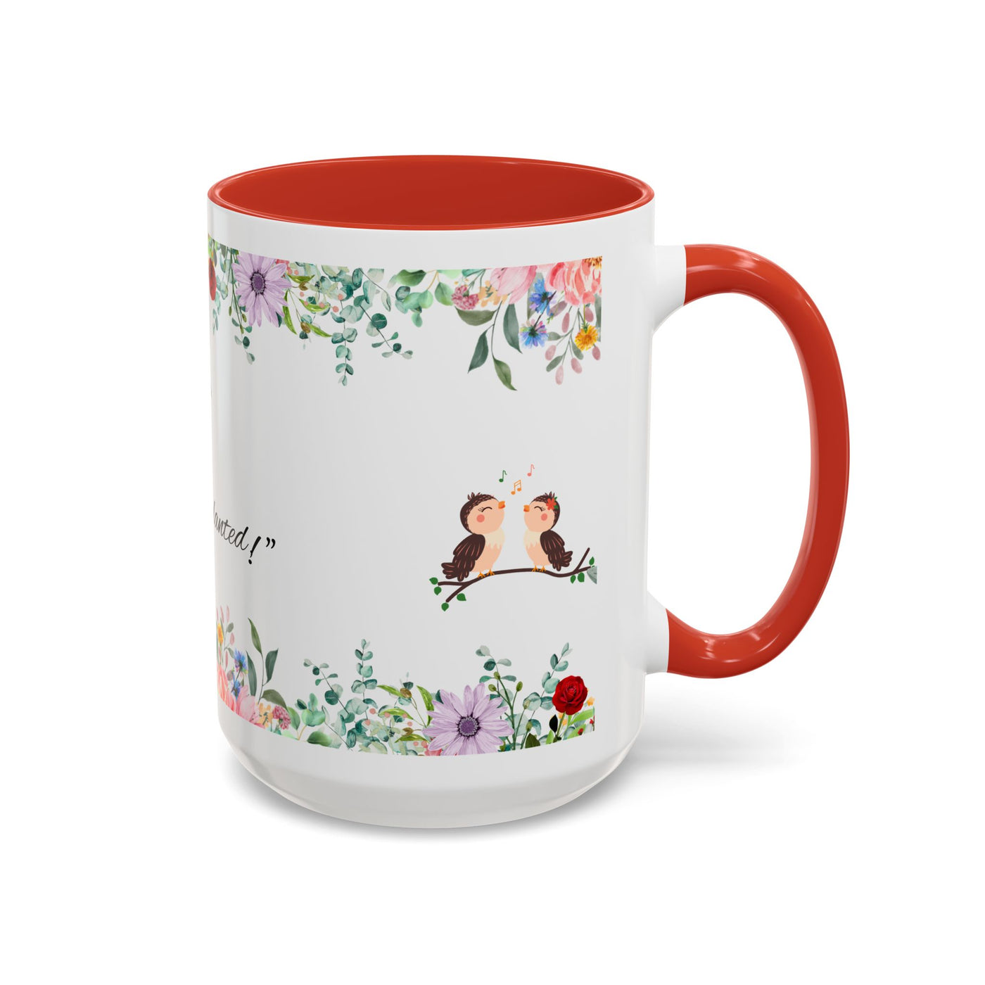 Mug, Inspirational Ceramic Cup w/ Flower Design, Bloom where you are planted, Gift for her/him, Quote Tea Mug, Home Office Decor, - NOTALIFY