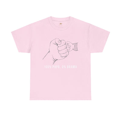 100 Percent Papá 0 Percent Drama Shirt | Funny Spanish Dad Tee | Fathers Day Gift for Dad| Cool Latino Dad Shirt | Parent Humor Graphic Tee
