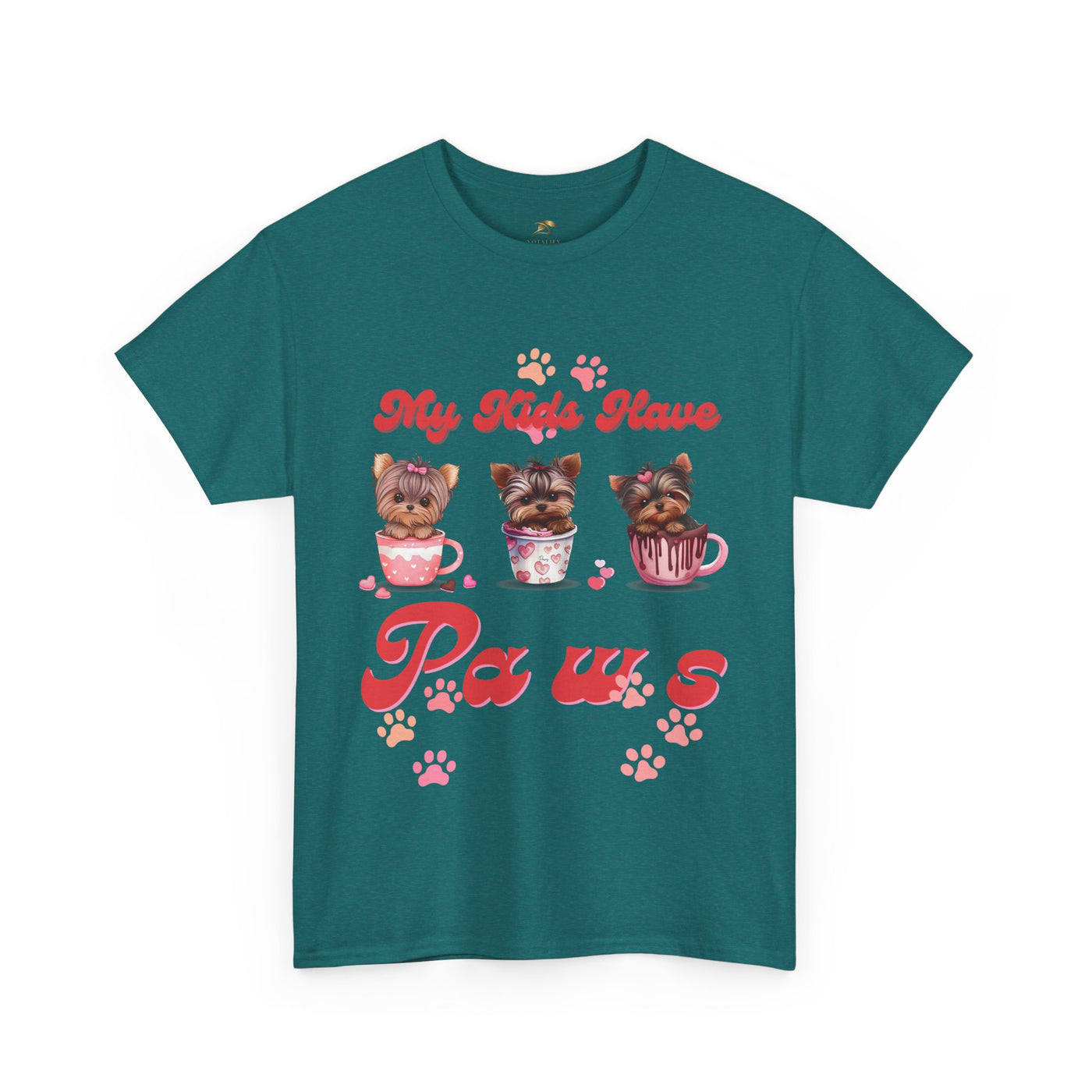 Dog Lover Unisex Tee, Animal Parent Tshirt, My Kids Have Paws Shirt, Cute Puppy Graphic Tee, Pet Owner Gift, Casual Dog Mom Dad Top - NOTALIFY