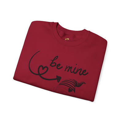 BE MINE Gnome Unisex Sweatshirt, Cozy Crewneck Jumper, Soft Pullover, Gender-Neutral Sweater, Casual Winter Shirt - NOTALIFY