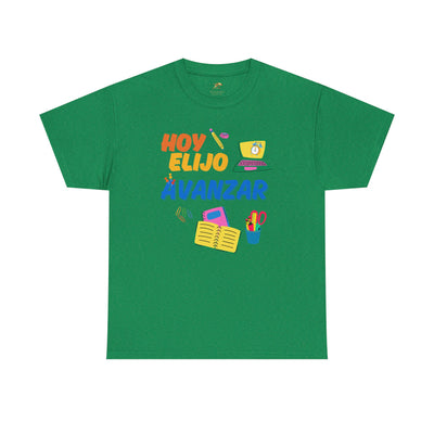 Hoy Elijo Avanzar Spanish Motivational T-Shirt | Back to School Teacher Tee | Growth Mindset Shirt | Spanish Student Gift | Unisex Tee