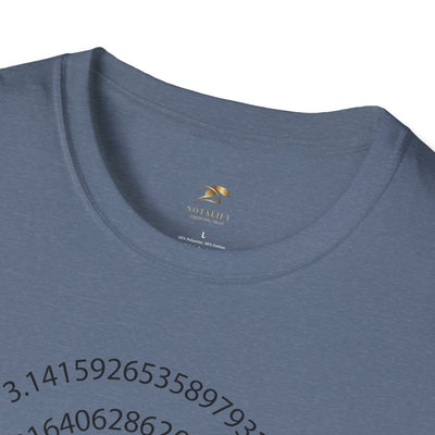 Pi Day Unisex Softstyle T-Shirt, Math Geek Gift, Irrationally Awesome 