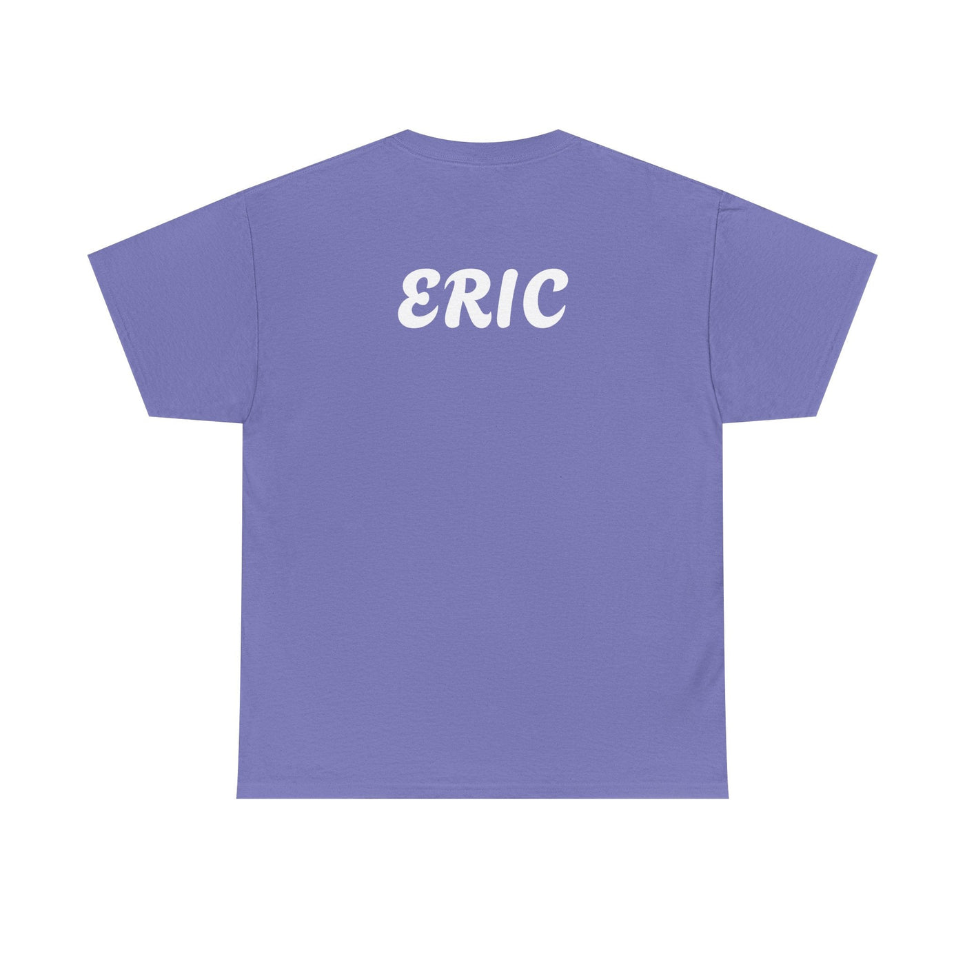 Unique "Be The Only One" barcode t-shirt in blue with a minimalist design