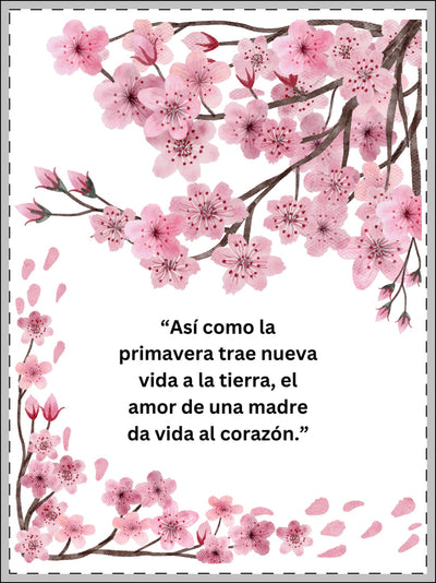 Floral Framed Poster - Spring Quote, Aesthetic Wall Art, Mother's Day Gift, Inspirational Decor, Home Office Decor, Gift for Mom, Nature - NOTALIFY