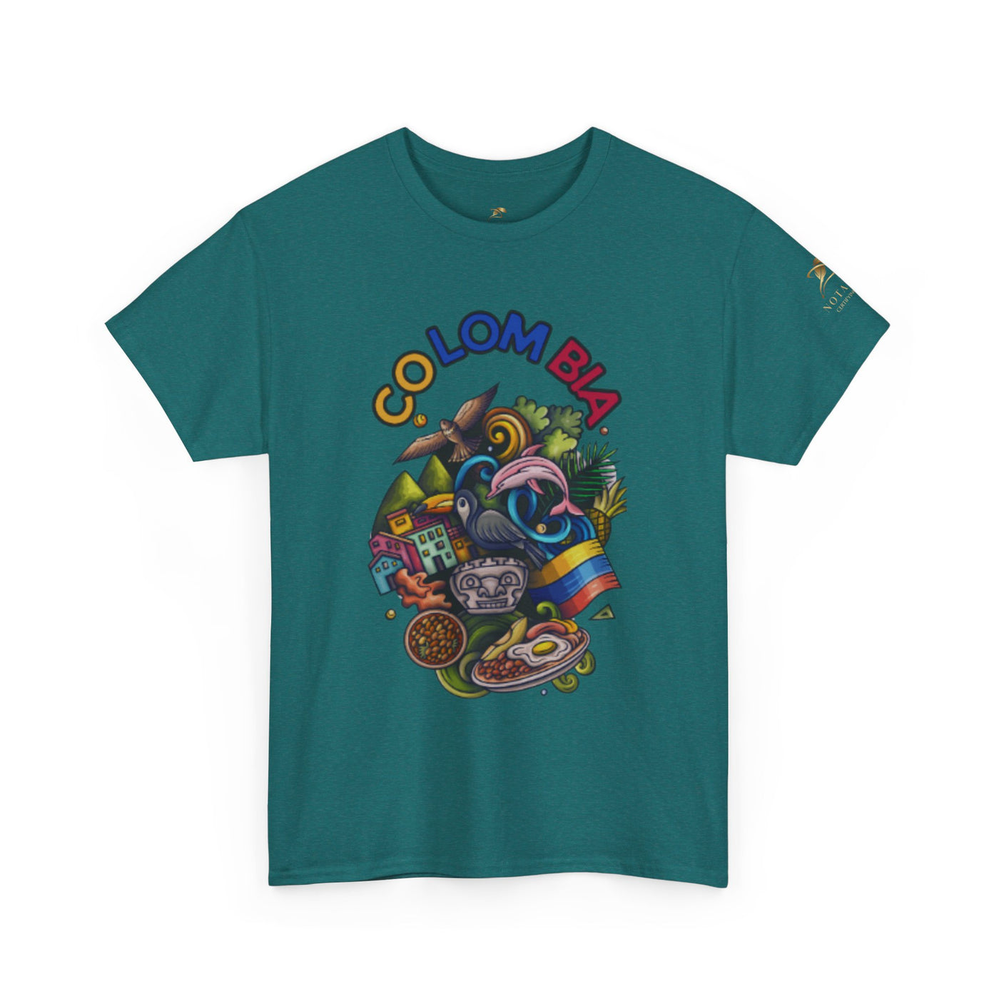 Colorful Unisex Heavy Cotton Tee with Joyful Message, Fun T-Shirt, Casual Wear, Gift for Friends, Summer Vibes, Festival Apparel - NOTALIFY