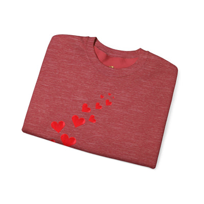 You are Enough Hearts Love Sweatshirt - Unisex Heavy Blend Crewneck, Gift for Him Her, Ultimate Comfort, Every Season, Unisex Sweatshirt - NOTALIFY